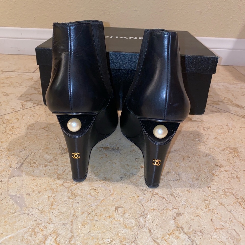 Chanel ankle booties. Worn once. Size 39. Originally $1595.